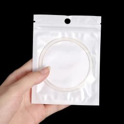 30-100pcs White Plastic Jewelry Bags Self Seal Zipper Retail Packaging Pack Bag for Earring Jewelry Display Storage Supplies