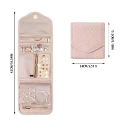 Foldable Jewellery Roll Convenient Jewellery Organiser Jewellery Bag Cosmetic Bag Jewellery Display Travel Home Folding Bag