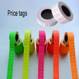 Retail One Roll Paper Colored Adhesive Price Sticker Price Label Refill for MX-5500 Price Tag Gun Lableller Counter Accessories