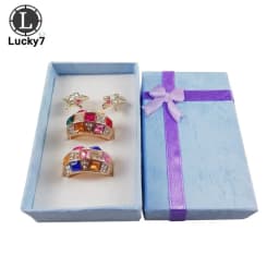 108pcs/lot Paper Necklace Earrings Ring Box Jewelry Set Display Box Packaging Box Gift Box Storage and Organization Box