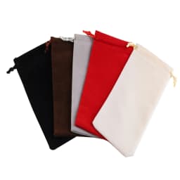 5/10pcs 8x17cm 8x22cm Velvet Jewelry Bags Perfume bottle Necklace Packaging Drawstring Pouches Christmas Mini Small Gift Bags
