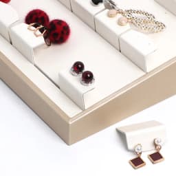 Vertical Jewellery Stand Jewelry Store Counter Jewelry Props Luxurious white PURing Earring Necklace Pendant Display Stand