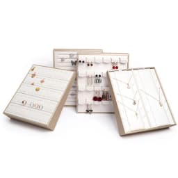 Vertical Jewellery Stand Jewelry Store Counter Jewelry Props Luxurious white PURing Earring Necklace Pendant Display Stand