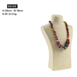 Design Necklace Hanger Top Sell Jewellery Display Bust Model Rack Hemp Rope Necklace Display Stand Holder Nice New High Quality