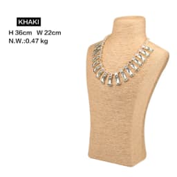 Design Necklace Hanger Top Sell Jewellery Display Bust Model Rack Hemp Rope Necklace Display Stand Holder Nice New High Quality