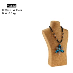 Design Necklace Hanger Top Sell Jewellery Display Bust Model Rack Hemp Rope Necklace Display Stand Holder Nice New High Quality