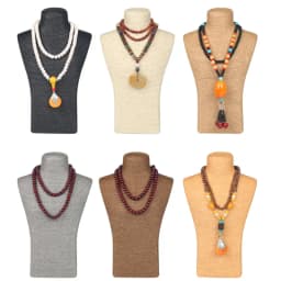 Design Necklace Hanger Top Sell Jewellery Display Bust Model Rack Hemp Rope Necklace Display Stand Holder Nice New High Quality