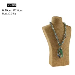 Design Necklace Hanger Top Sell Jewellery Display Bust Model Rack Hemp Rope Necklace Display Stand Holder Nice New High Quality