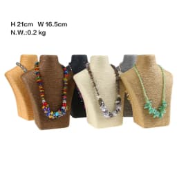 Design Necklace Hanger Top Sell Jewellery Display Bust Model Rack Hemp Rope Necklace Display Stand Holder Nice New High Quality