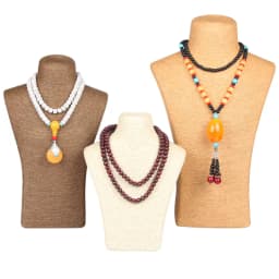 Design Necklace Hanger Top Sell Jewellery Display Bust Model Rack Hemp Rope Necklace Display Stand Holder Nice New High Quality