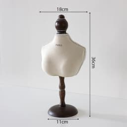 Luxury Necklace Display Portrait Model Wooden Window Jewelry Displays Rack Counter Bracelet Ring Organizer Display Props