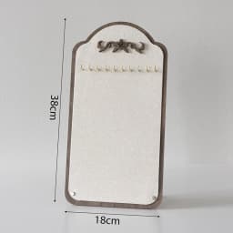 Luxury Necklace Display Portrait Model Wooden Window Jewelry Displays Rack Counter Bracelet Ring Organizer Display Props