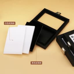 Gemstone Diamond Jewelery Display Storage Transparent Glass Lid Box Pendant Earrings Gem Stone Holder Organizer case
