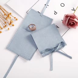 5pcs Velvet Jewelry Gift Bags Microfiber Jewellry Rings Earrings Necklace Organizer Packaging Pouch Wedding Favors Candy Bag