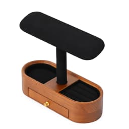 Luxury Wooden Multifunctional Jewelry Organizer with Watch Display Stand Classified Storage for Exquisite Jewelry & Watch Holder
