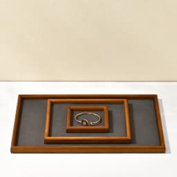 Oirlv New Solid Wooden Fashion Wood Ring Display Tray Jewelry Stud Earrings Storage Plate Jewellery Counter Showcase Props 2025
