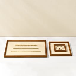 Oirlv New Solid Wooden Fashion Wood Ring Display Tray Jewelry Stud Earrings Storage Plate Jewellery Counter Showcase Props 2025