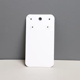 50PCS 4.8X8.8CM White Black Necklace Holder Hanging Card For Hoop Earrings Blank Display Cardboard DIY Jewelry Package Wholesale