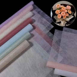 38pcs/Lot 30x30cm Extractive Flower Arrangement Wrapping Paper Cotton Flower Wrapping Lining Paper Non-woven Floral Wrapping Pap
