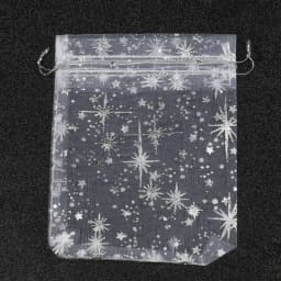 50Pcs 10x12cm Gypsophila Jewelry Bag Drawstring Gift Bag for Jewelry Packing Display Bags Organza Storage Pouch