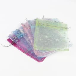 50Pcs/lot Gypsophila Jewelry Bags Organza Bag Jewelry Tulle Drawstring Bag For Packaging Display & Jewelry Pouches Wedding Gift