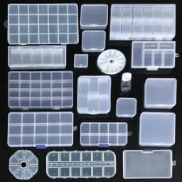 Plastic Organizer Box Storage Container Jewelry Box with Adjustable Dividers for Beads Art DIY Crafts Jewelry Fishing Tackles