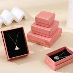 5Pcs 5x5x3cm Jewelry Gift Box Ring Earring Organizer Display Stud Packaging Travel Accessories Black Sponge Case Wedding Favors