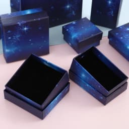 5Pcs 5x5x3cm Jewelry Gift Box Ring Earring Organizer Display Stud Packaging Travel Accessories Black Sponge Case Wedding Favors