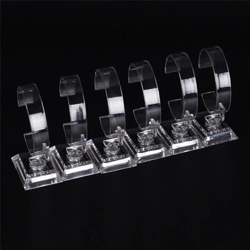 Transparent Acrylic Sale Show Case Stable Watch Display Rack Wrist Watch Show Stand Exhibition Frame Jewelry Holder For Acrylic