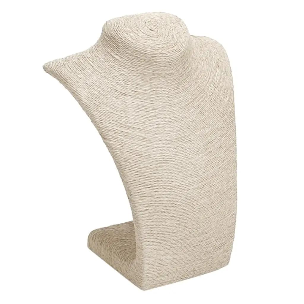 Linen Necklaces Pendant Portrait Showcase Display Shelf Window Stand Jewelry Pendants Bust Mannequin Holder Rack Organizer