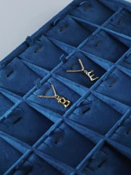 Yinbeini Velvet Ring Earring Bracelet Necklace Display Tray Table Top Stackable Drawer Storage Jewelry Organizer Tray P038