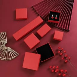 10Pcs Elegant Jewelry Paper Box Kraft Gift Bag Packaging Earrings Rings Necklace Pendant Bracelet Brooch Watch Crystal Organizer