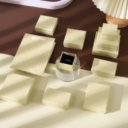 10Pcs Elegant Jewelry Paper Box Kraft Gift Bag Packaging Earrings Rings Necklace Pendant Bracelet Brooch Watch Crystal Organizer