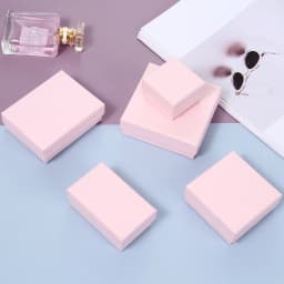 10Pcs Elegant Jewelry Paper Box Kraft Gift Bag Packaging Earrings Rings Necklace Pendant Bracelet Brooch Watch Crystal Organizer