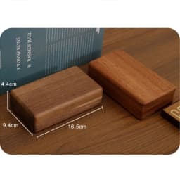 Travel Retro Wooden Jewelry Box Packing Wedding Ring Necklace Bracelet Organizer Women Men Display Box Gift for Couple