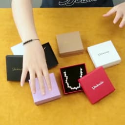 5Pcs 5x5x3cm Ring Box Wedding Favors Girl Gift Jewelry Studs Jewellery Display Storage Paper Cardboard Case Bags Pouch Organizer