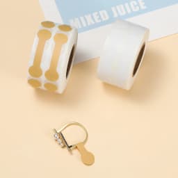500pcs/Roll Kraft Paper Price Tags Self Adhesive Stickers Labels for Jewelry Necklace Earring Ring Identify Display Packaging
