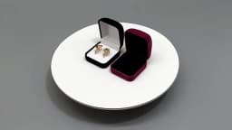 Wholesale Double Wedding Rings Box Velvet Engagement Ceremony Valentine's Gift Couple Ring Jewelry Packaging Storage Organizer