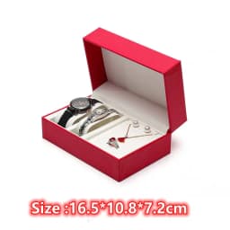 Fashion Double Pillow Watch Box Jewelry Storage Box PU Leather Couple Necklace Brecalet Earring Storage Case Gift Box Wholesale
