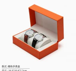 Fashion Double Pillow Watch Box Jewelry Storage Box PU Leather Couple Necklace Brecalet Earring Storage Case Gift Box Wholesale