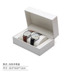 Fashion Double Pillow Watch Box Jewelry Storage Box PU Leather Couple Necklace Brecalet Earring Storage Case Gift Box Wholesale