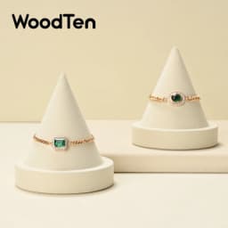 WoodTen Cone Bracelet Display Stand Ring Bangle Anklet Chain Necklace Jewelry Display Prop Storage Rack Bracelet Jewellery Props