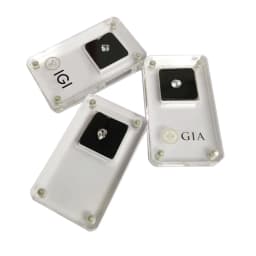 Acrylic Loose Diamond Jewelry Storage Box Standard Gemstone Organizer IGI Gia Gift Packaging Box Gems Zircon CVD Display Case