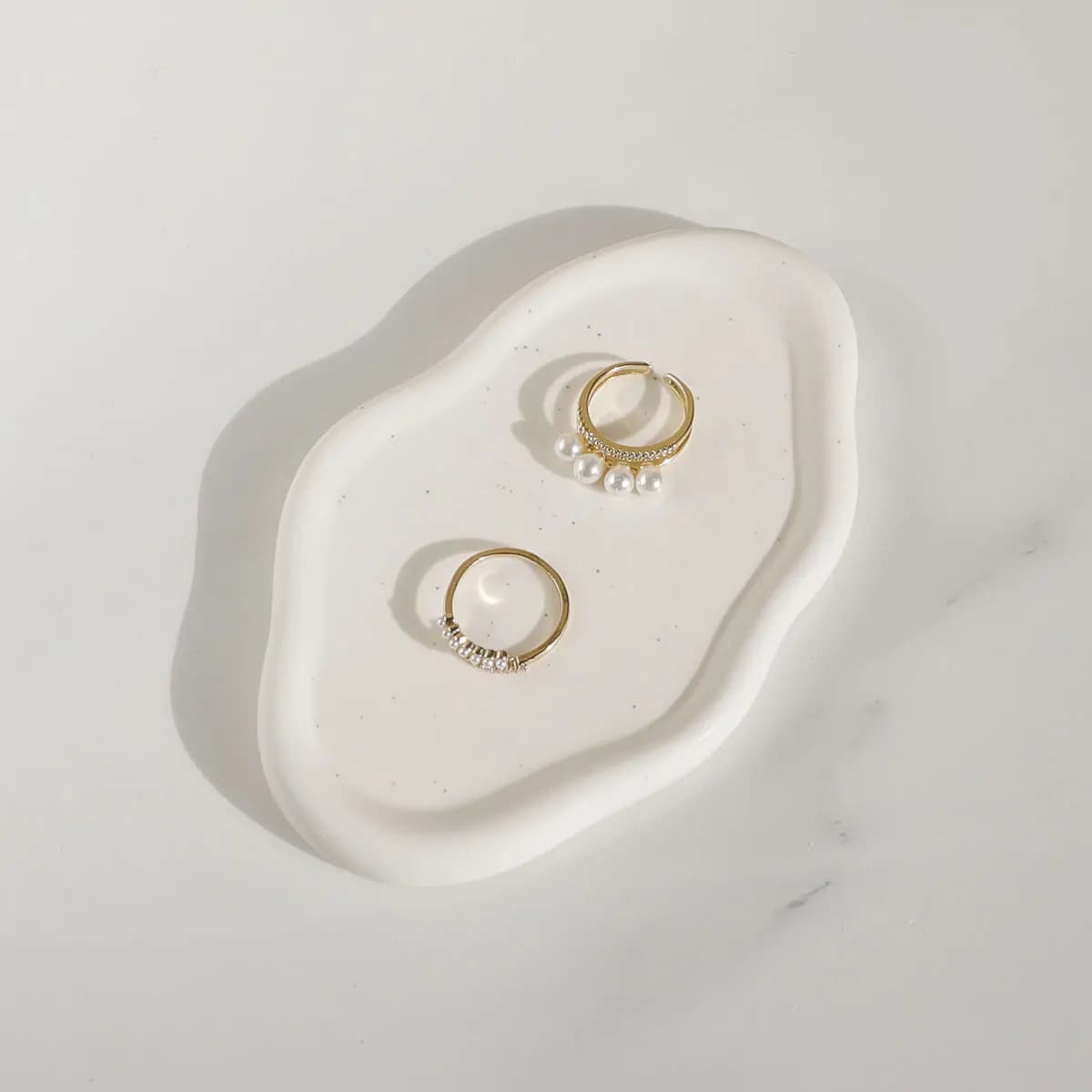 Ceramic Jewelry Dish for Women, Jewelry Tray Trinket Dish, Cloud Tray , Watch Keys Tray Ring Dish Holder for Christmas Gift