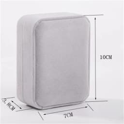 7x10cm Fashion Flocking Jewelry Box Necklace Organizers Storage Pendant Box Necklace Jewelry Packaging Box