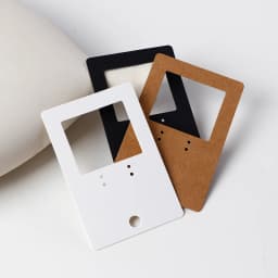 50Pcs 6x9cm Hangable Earrings Jewelry Display Kraft Paper Label Packaging Card With Or Without Bags Customized Service Wholesale