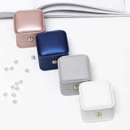 Wire-drawing PU Leather Crown Button Ring Storage Box Jewelry Packing Box Crown Buckle Ring Stud Jewelry Set Box
