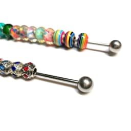Jewelry Charm Beads Display Metal Rod Stainless Steel 2mm 3mm Hole Bracelet Beads Holder Organizer Trollbeads Storage Showcase