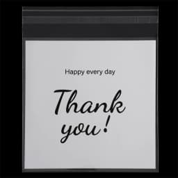 100pcsTransparent Plastic Bag Thank You Self-adhesive Bags for Homemade Party Gifts Beads Earrings Bag DIY Jewelry Packaging Bag