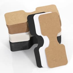 50pcs 9x3.5cm Kraft Paper Packing for Necklace Bracelets Jewelry Display Cards Handmade Jewelry Hairband Price Tags Card Holder